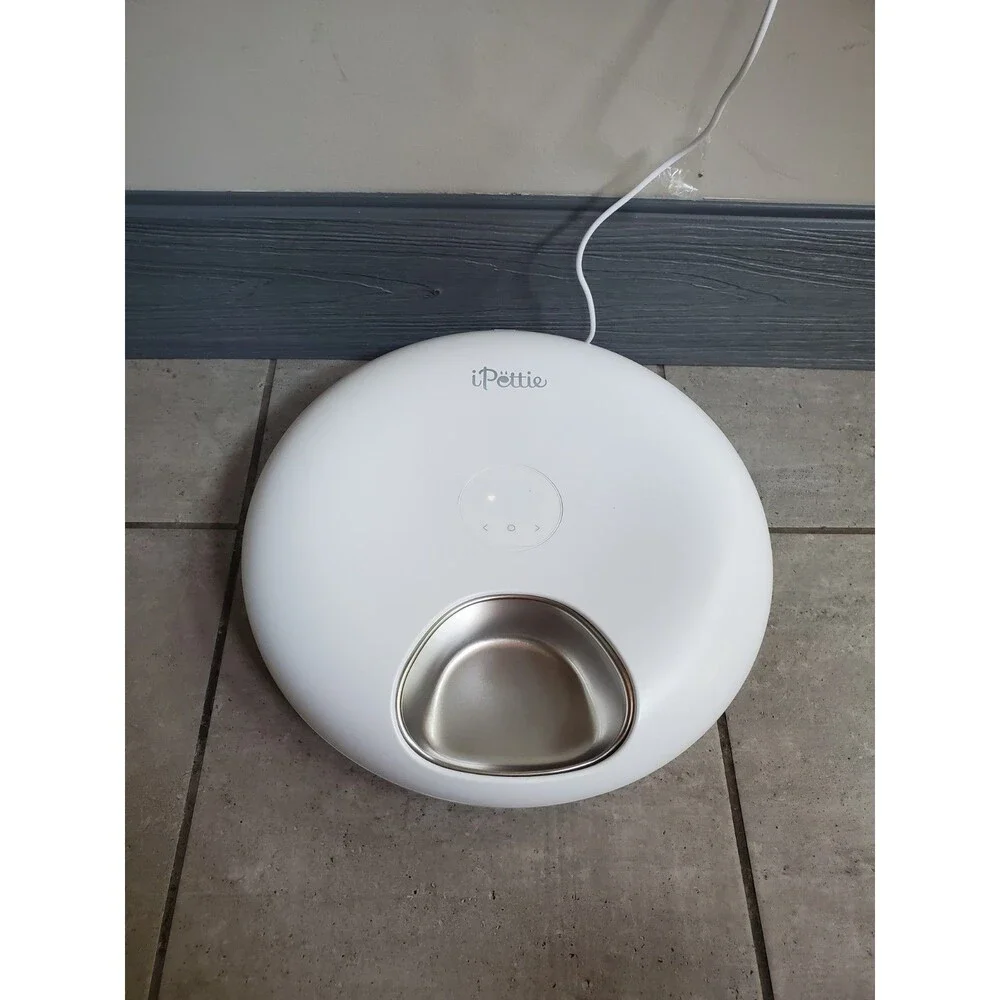 IPettie Donut Frost Cat Feeder With Ice Packs Wifi Stainless Steal 6 Meal Plate